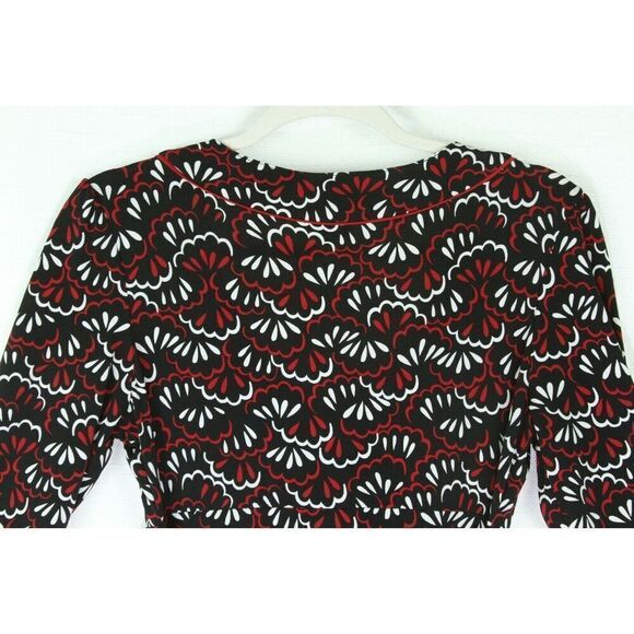 Merona Dress XS Multicolor Womens 3/4 Sleeve V Neck - Picture 3 of 9